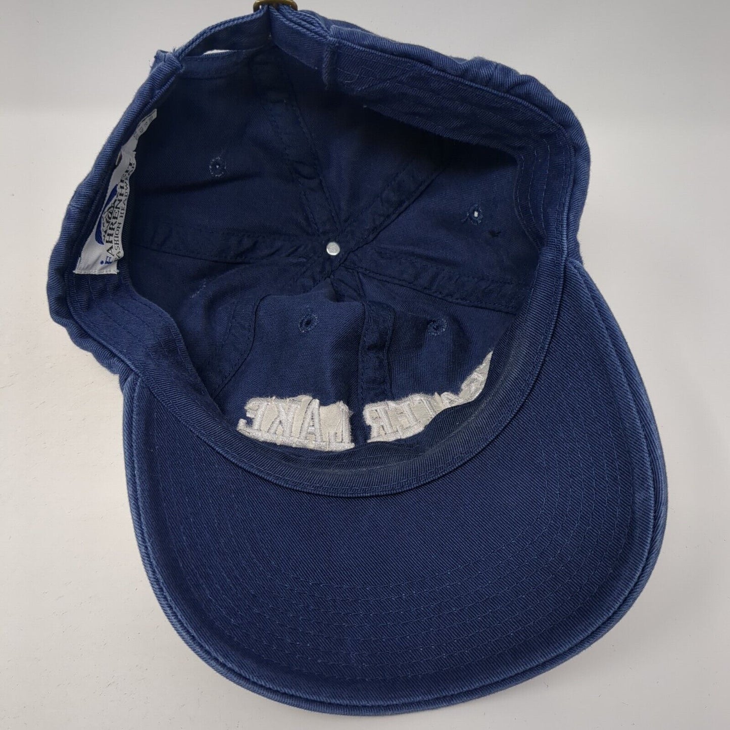Crater Lake Slideback Hat Blue One Size Adjustable Solid Fahrenheit