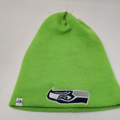 '47 Brand Men's Knit Beanie Hat Cap Blue Green Seattle Seahawks NFL Logo