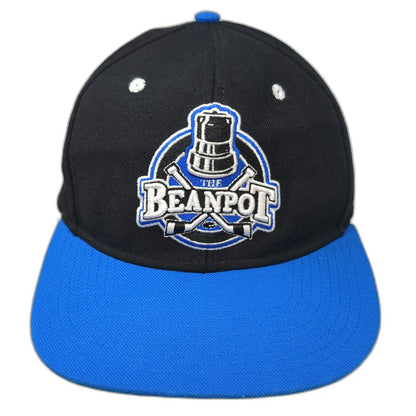 Snapback Black Blue One Size The Beanpot Hockey Tournament Flat Brim Hat Sports