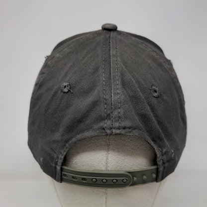 Bass Pro Shops Snapback Hat Gray OSFM Embroidered 6 Panel Gone Fishing