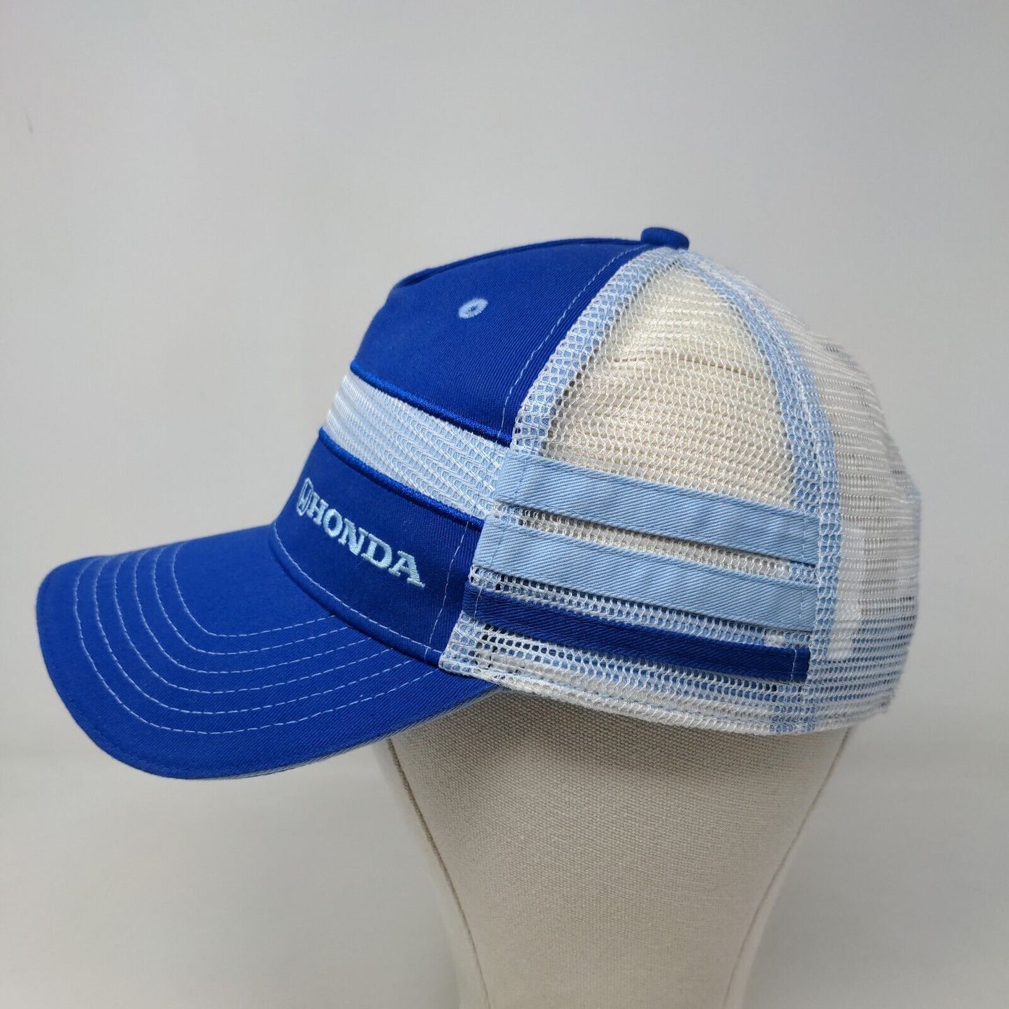 Honda Men's Slideback Mesh Back Hat Blue Embroiderd Logo Official