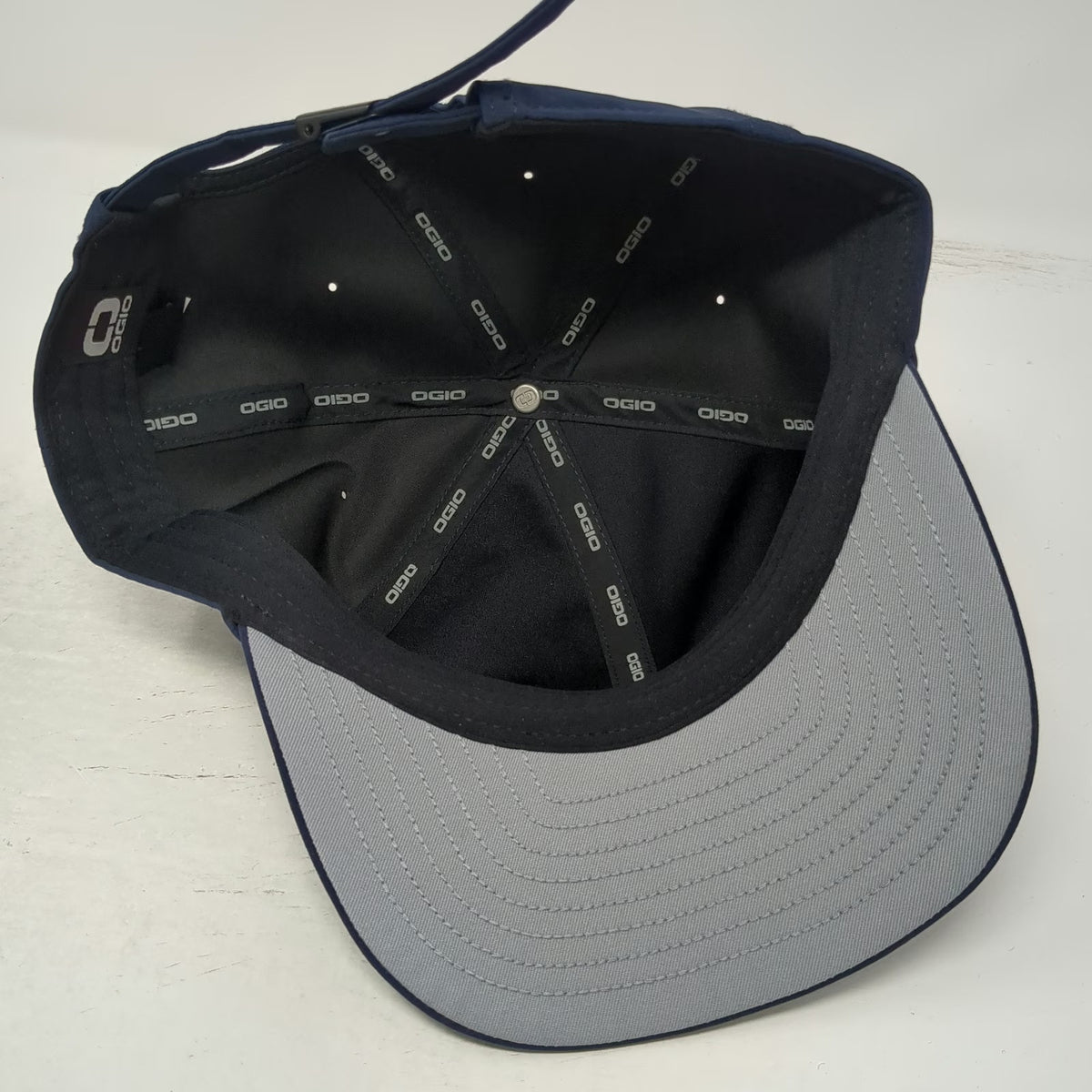 OGIO Baseball Cap Blue One Size Adjustable Hat Strapback Stretch Curved Brim