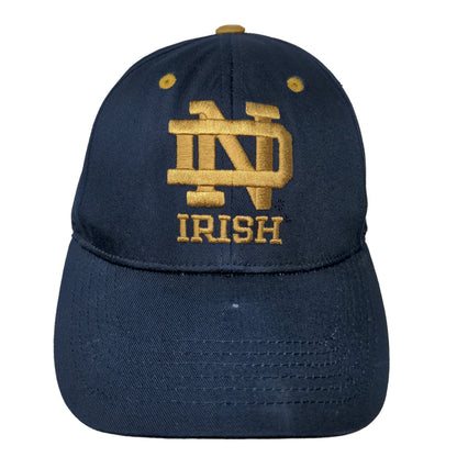 Captivating Headgear Men's Slideback Hat BLue OSFA Embroidered Notre Dame Irish