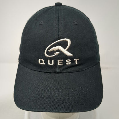 Fahrenheit Quest Aircraft Aviation Logo Black OSFM Baseball Cap Hat Strapback