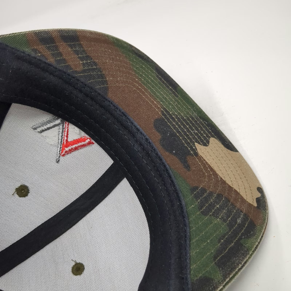 Victory Archery Trucker Hat Green Black Red White One Size Camo Snapback Mesh