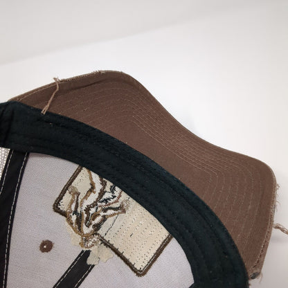 Scheels Bigfoot Sasquatch Snapback Trucker Hat Brown One Size Mesh Back