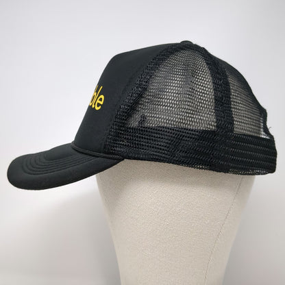 Bumble Trucker Hat Black One Size Mesh Snapback Foam Front Logo Dating App Promo