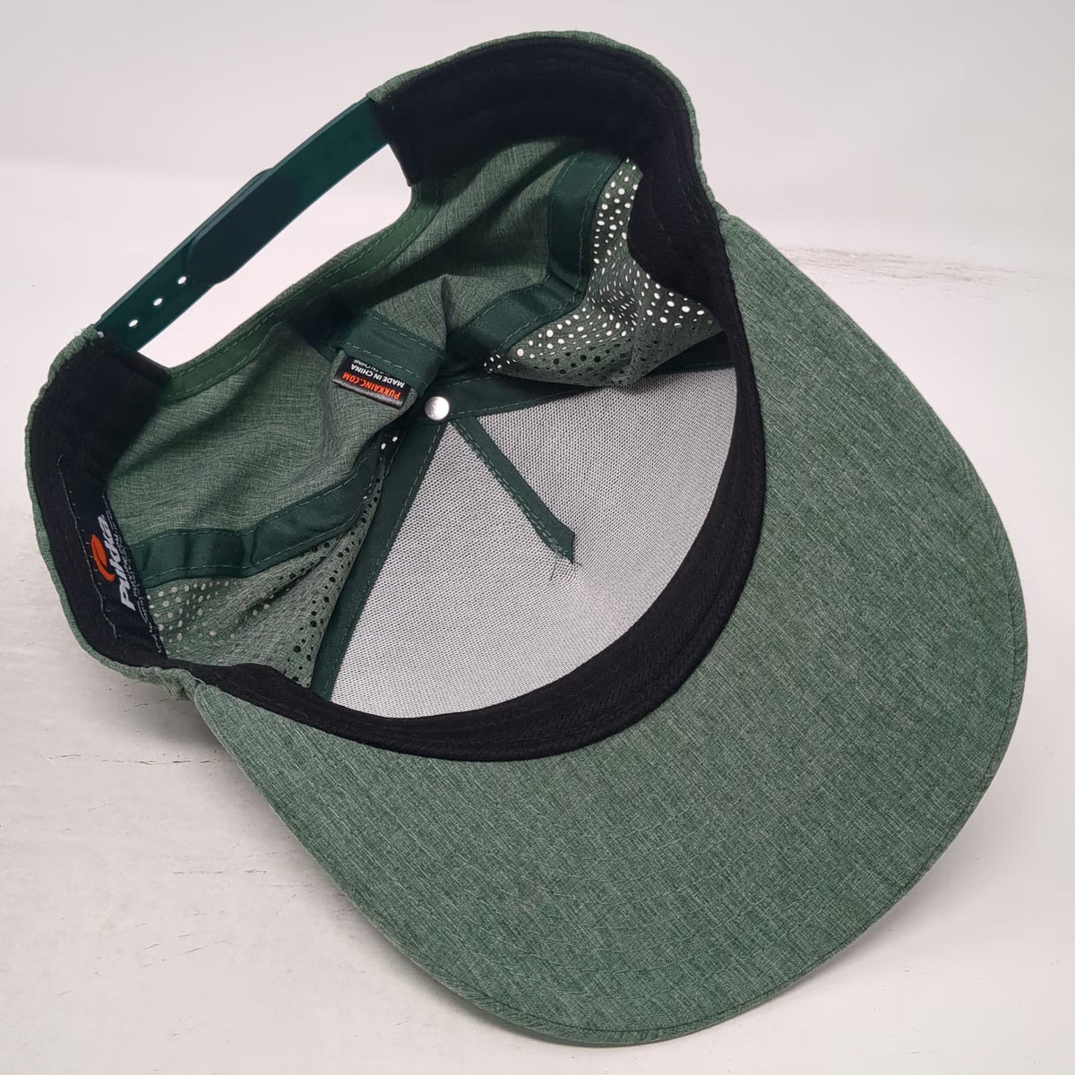 Pukka Jug Mountain Ranch 5 Panel Green Hat One Size Snapback Perforated Mesh