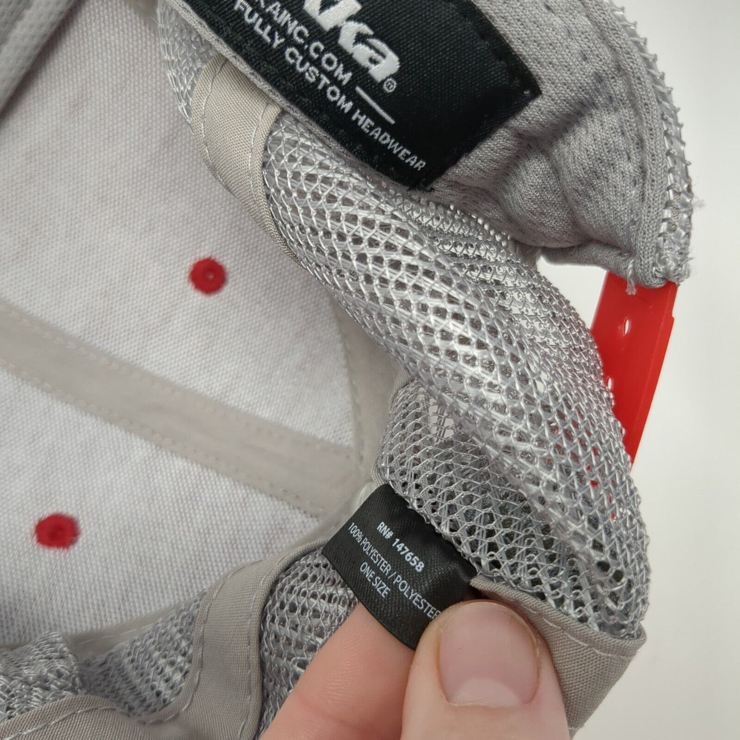 Marathon Pipe Line LLC Snapback Trucker Hat Red One Size SPF 50 Pukka