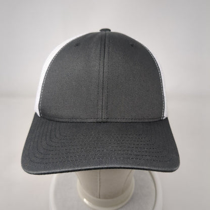 The Classics Yupoong Snapback Trucker Hat Gray OS Adjustable Mesh Back Blank