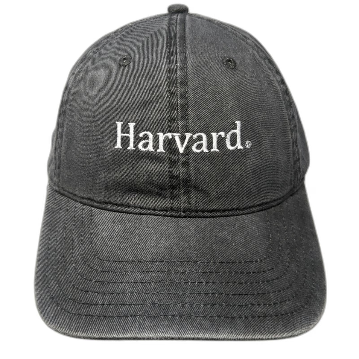 Quality Graphics Harvard Gray White One Size Baseball Cap Hat Slideback Twill