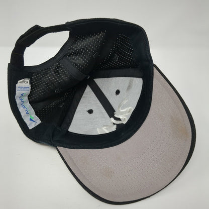WV Youth Strapback Hat Black One Size Adjustable Embroidered Augusta Sportswear