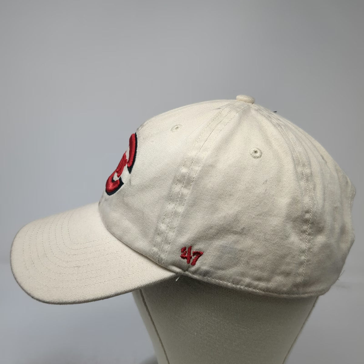 '47 Cincinnati Reds MLB Baseball Cap Beige One Size Cooperstown Slideback Hat