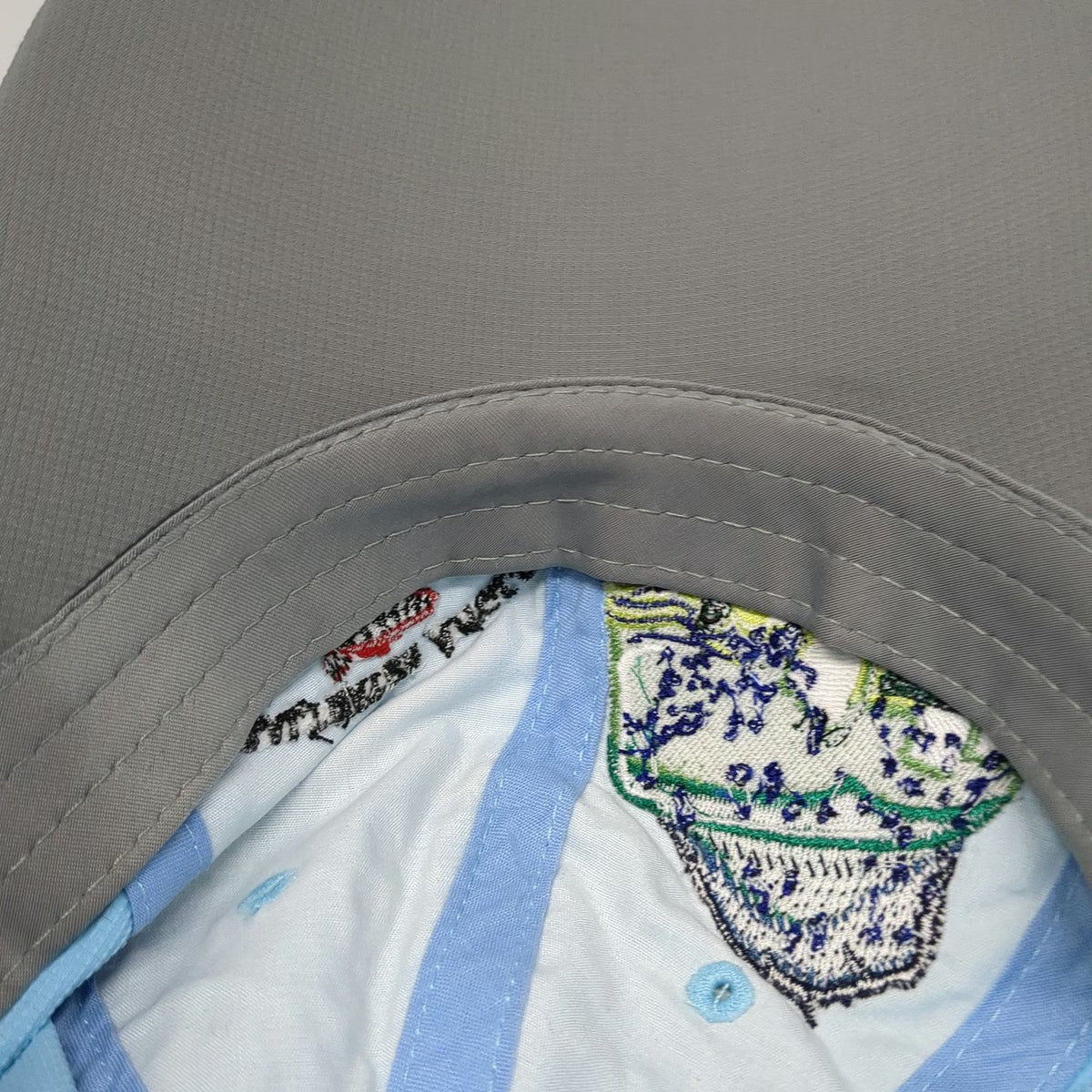 The Saltwater Angler Baseball Cap Blue One Size Mahi Mahi Fish Key West Lure Hat