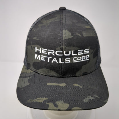 Hercules Metals Corp Snapback Trucker Hat Camouflage OS Mesh Pacific Headwear