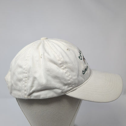 Cuckoo Bay Quesnel Lake B.C. Strapback Hat White Cream One Size Outdoor
