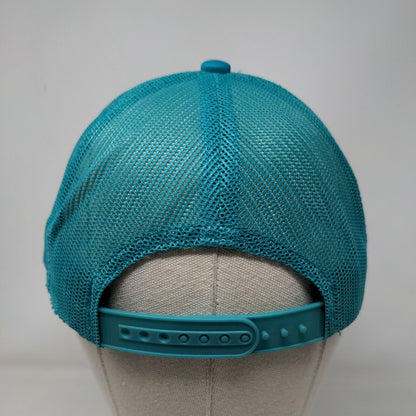 Bass Pro Shops Snapback Trucker Hat Blue OSFM Gone Fishing Mesh Back
