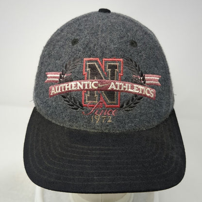 Nike Snapback Hat Gray One Size Wool Blend Authentic Athletics N Logo Sport