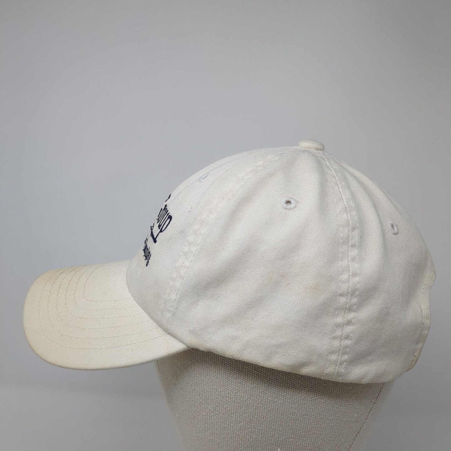 The Butler Group Slideback Hat Beige One Size Adjustable Embroidered