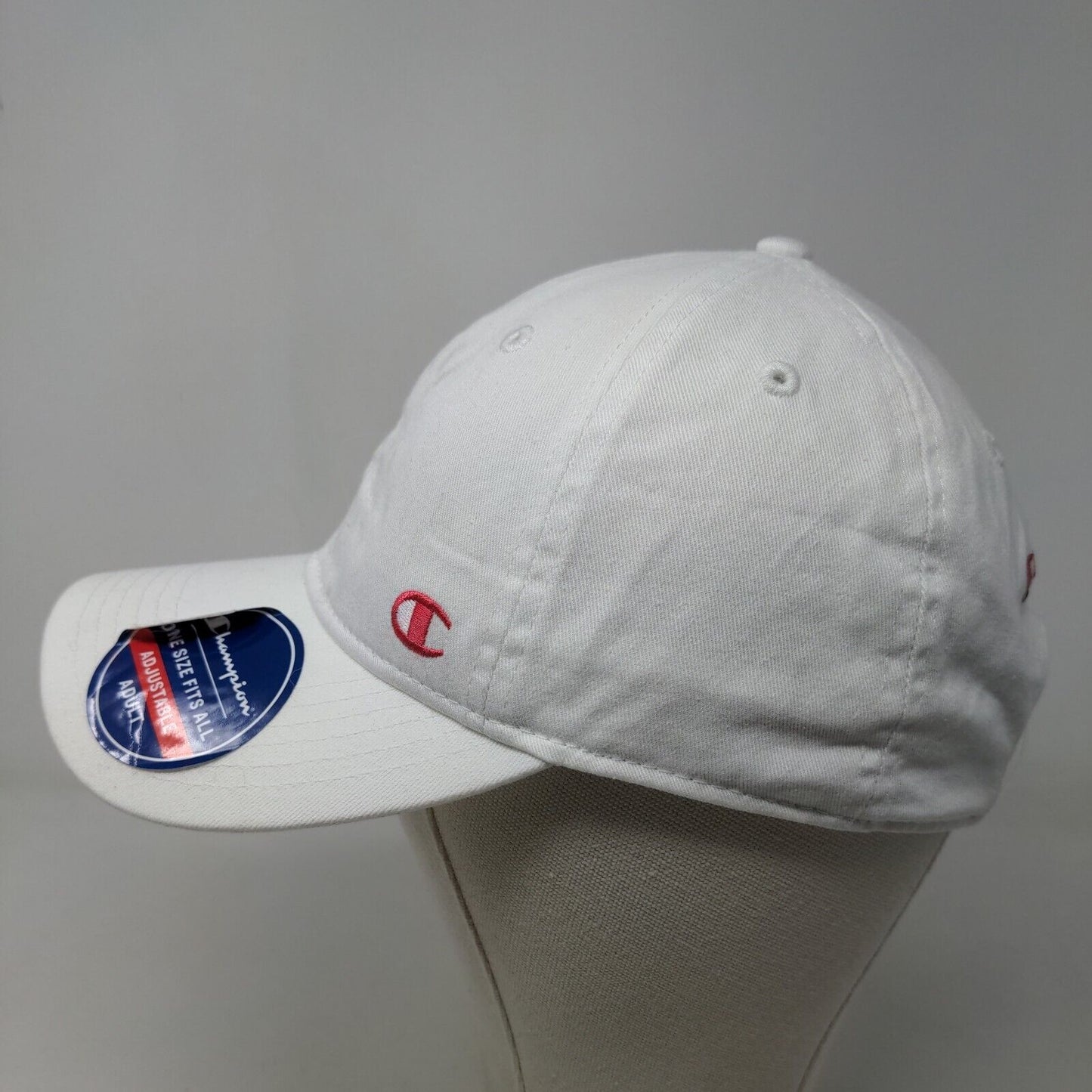 Champion Women's Slideback Hat White Size OSFA Embroidered Logo