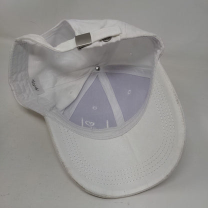 Bride Slideback Hat White One Size Adjustable Embroidered Miss To Mrs Faux Suede