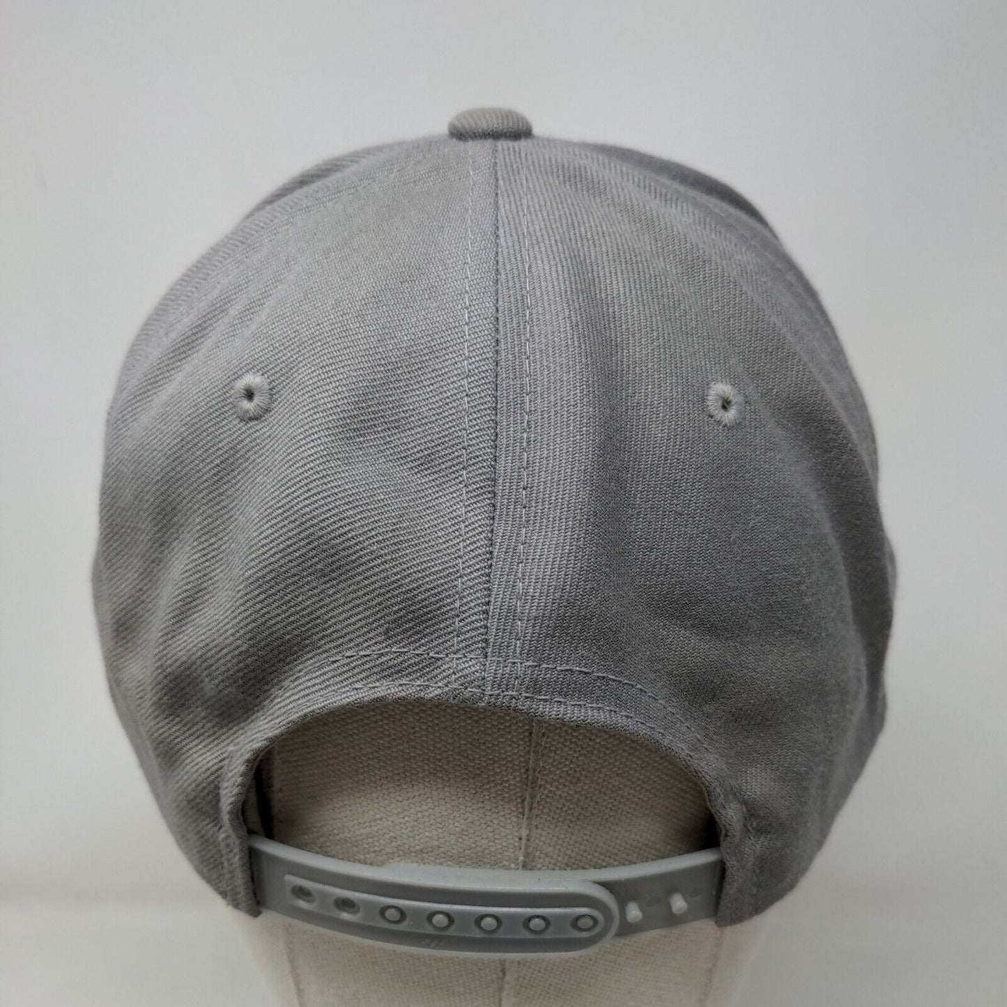FK Logo Snapback Hat Gray One Size Embroidered The Classics Yupoong