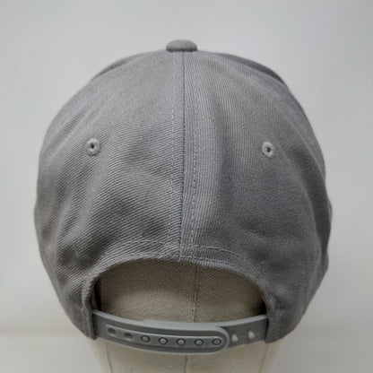 FK Logo Snapback Hat Gray One Size Embroidered The Classics Yupoong