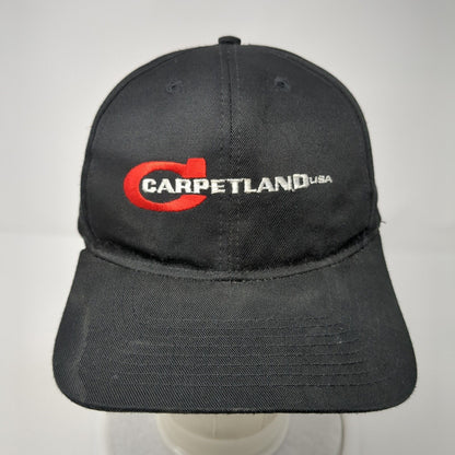 Carpetland USA Snapback Hat Black One Size Adjustable Embroidered Cotton