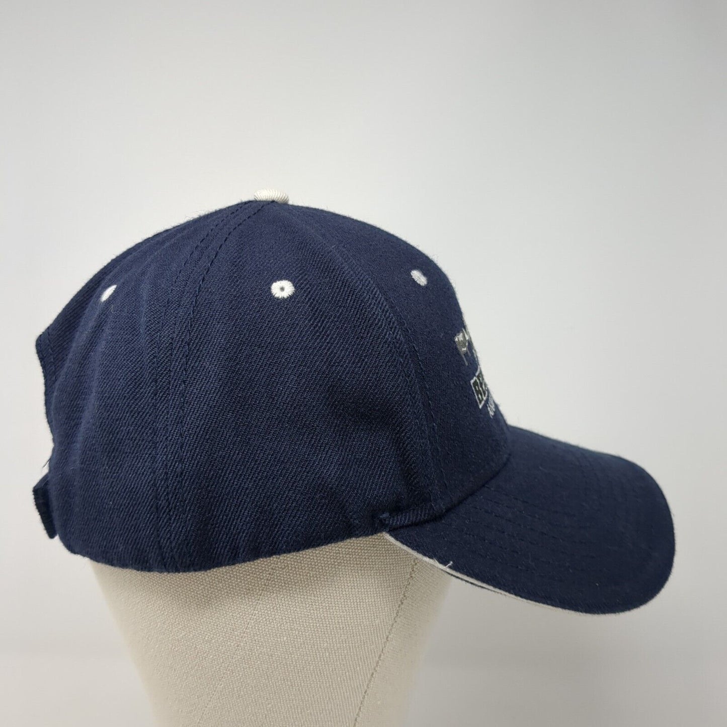 Bear River Animal Hospital Strapback Hat Blue OS Adjustable Embroidered Otto