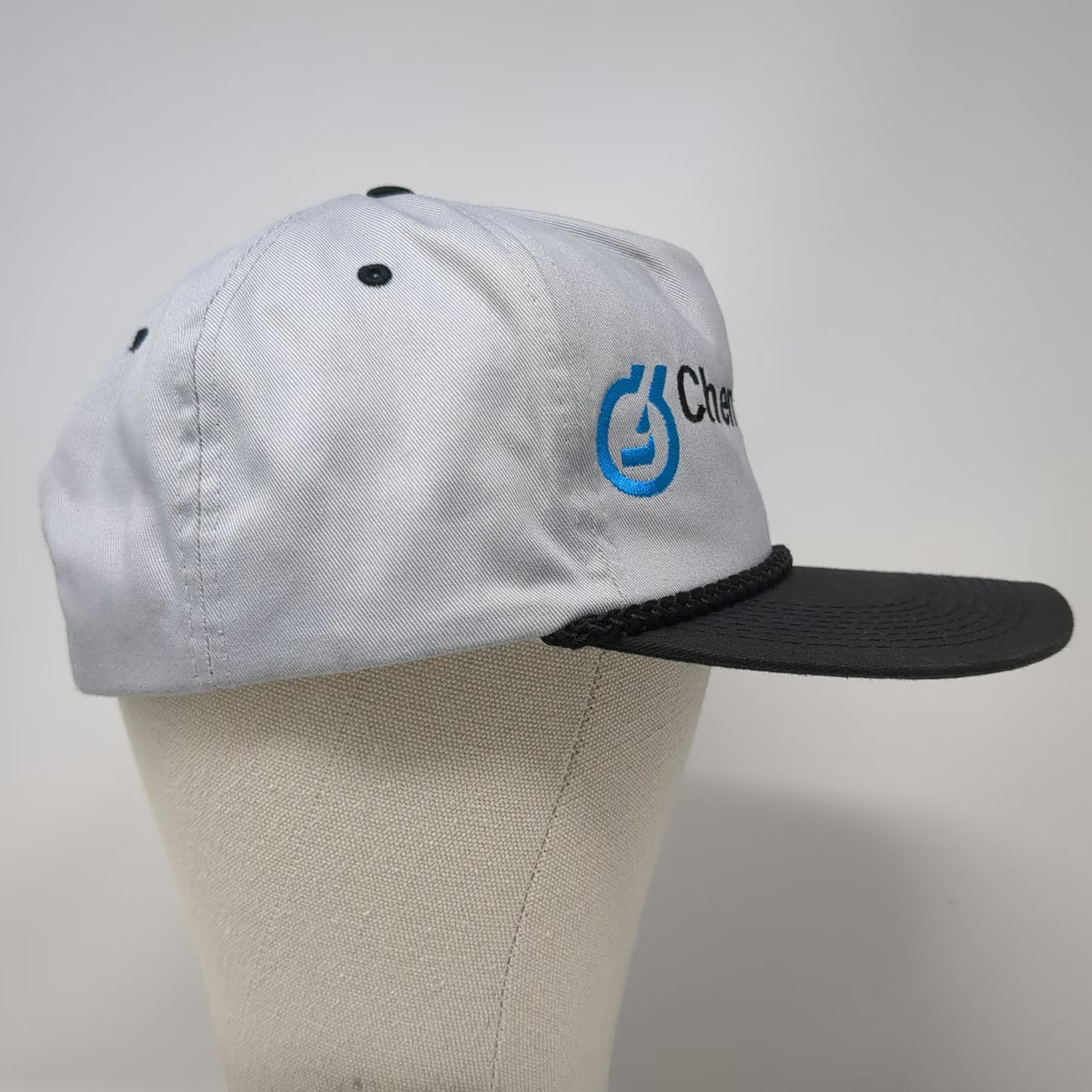 ATT Gray Black 5 Panel Hat One Size Chemical Lime Lhoist Group Snapback Rope