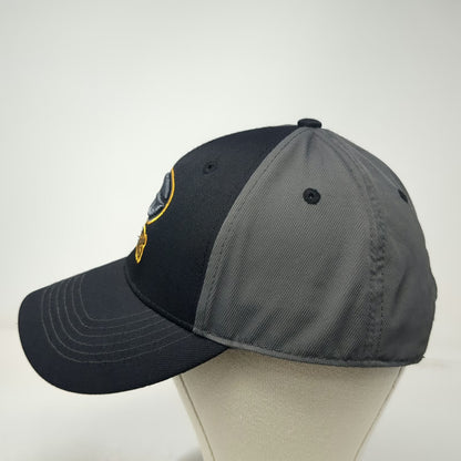 Green Bay Packers NFL Team Apparel Black Gray One Size Strapback Embroidered Hat
