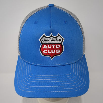 Sun Valley Auto Club Snapback Trucker Hat Blue OS Adjustable Mesh Richardson