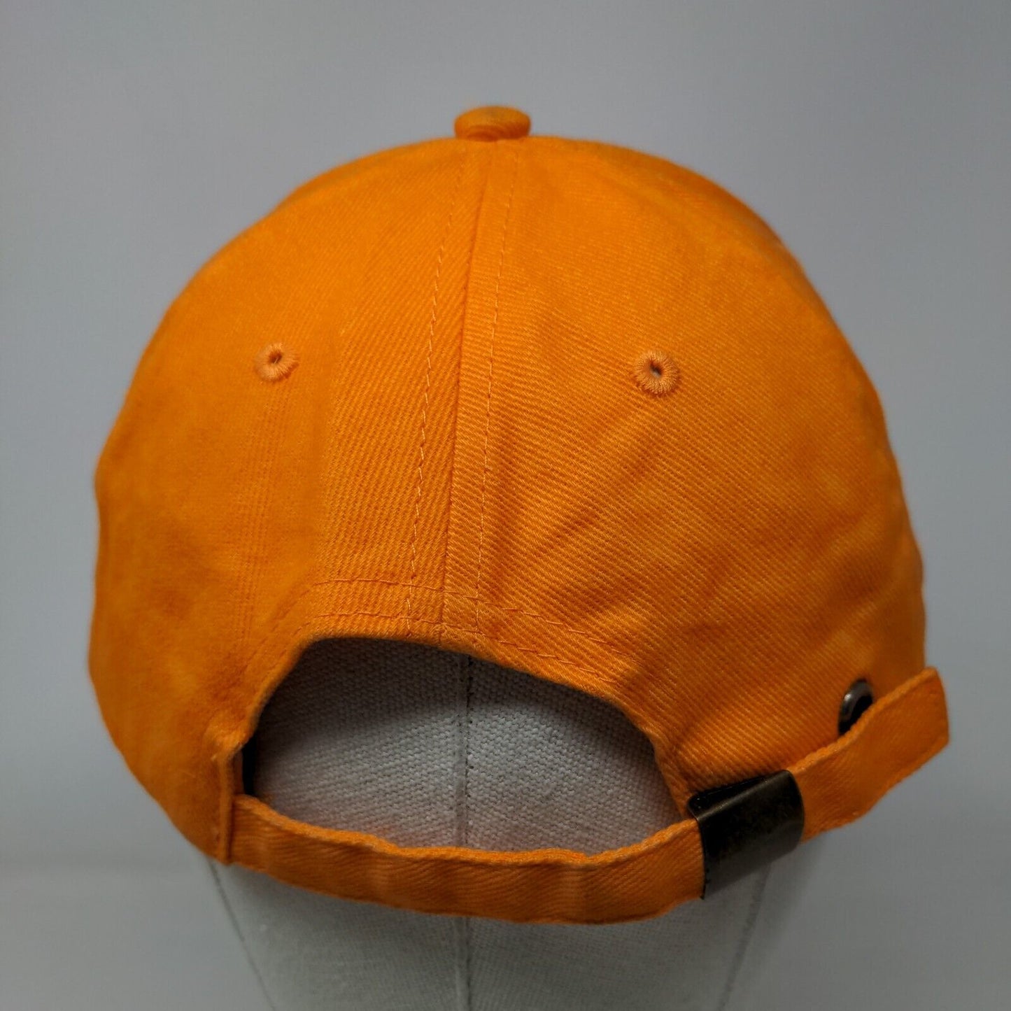 Unbranded Slideback Hat Orange One Size Embroidered Adjustable 6 Panel