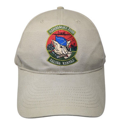 Hawgsmoke 2008 Salina Kansas Baseball Cap Brown One Size Adjustable Embroidered