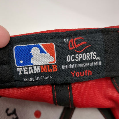 OC Sports Los Angeles Angels MLB Baseball Cap Red Youth Strapback Hat Embroidery