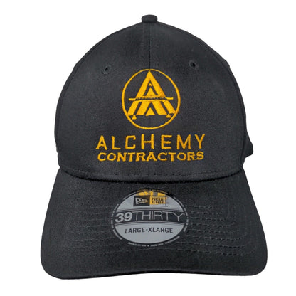 Alchemy Contractors Fitted Hat Black L/XL Embroidered New Era 39Thirty