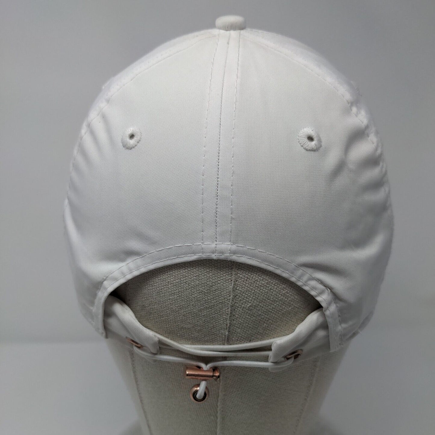 Black Clover Live Lucky Toggle Back Hat White OSFA Adjustable Solid