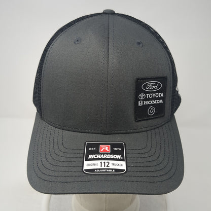 Ford Toyota Honda Trucker Hat Gray One Size Adjustable Mesh Back Richardson