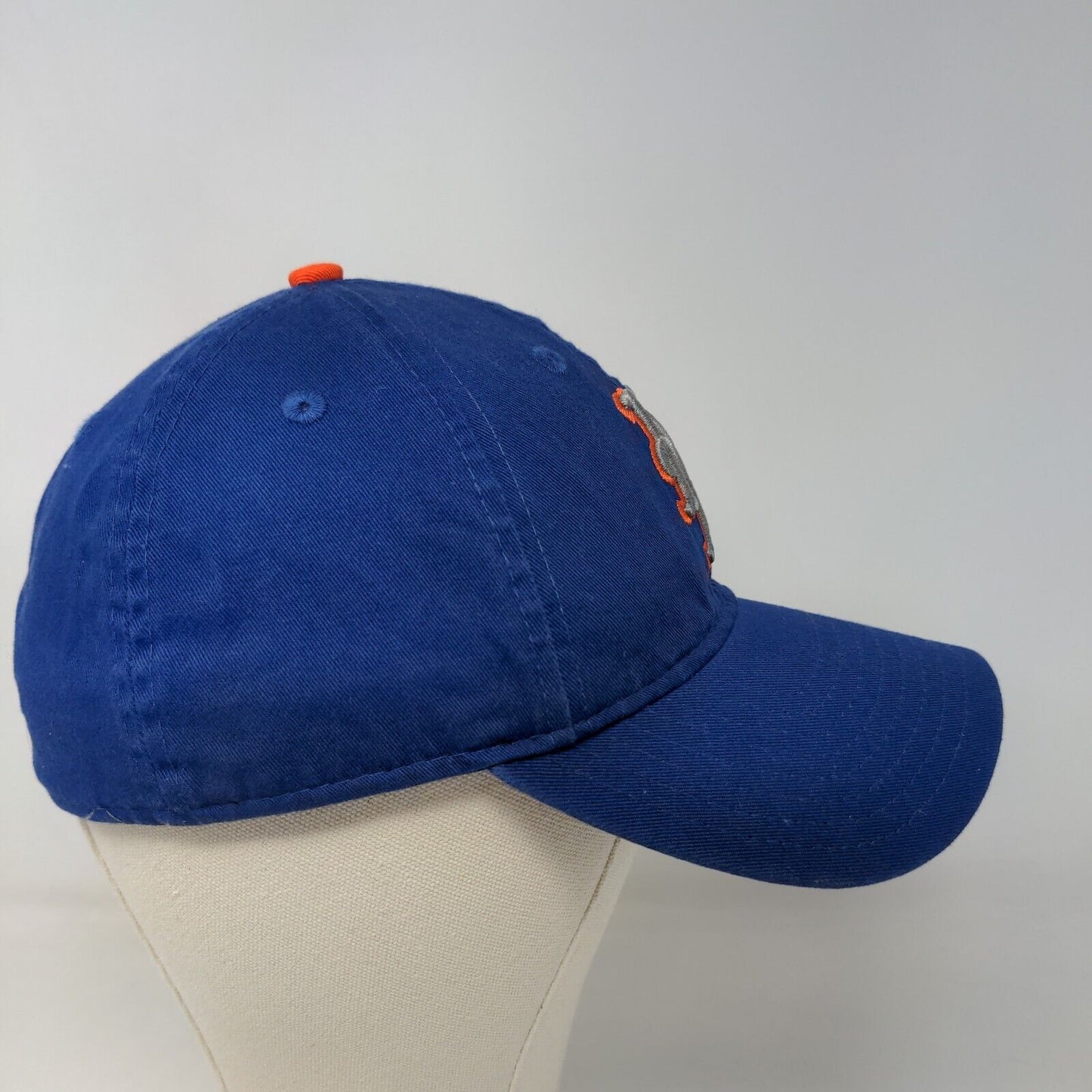 New Era Men's Fitted Hat Blue Size M New York Mets Embroidered Logo Cotton MLB