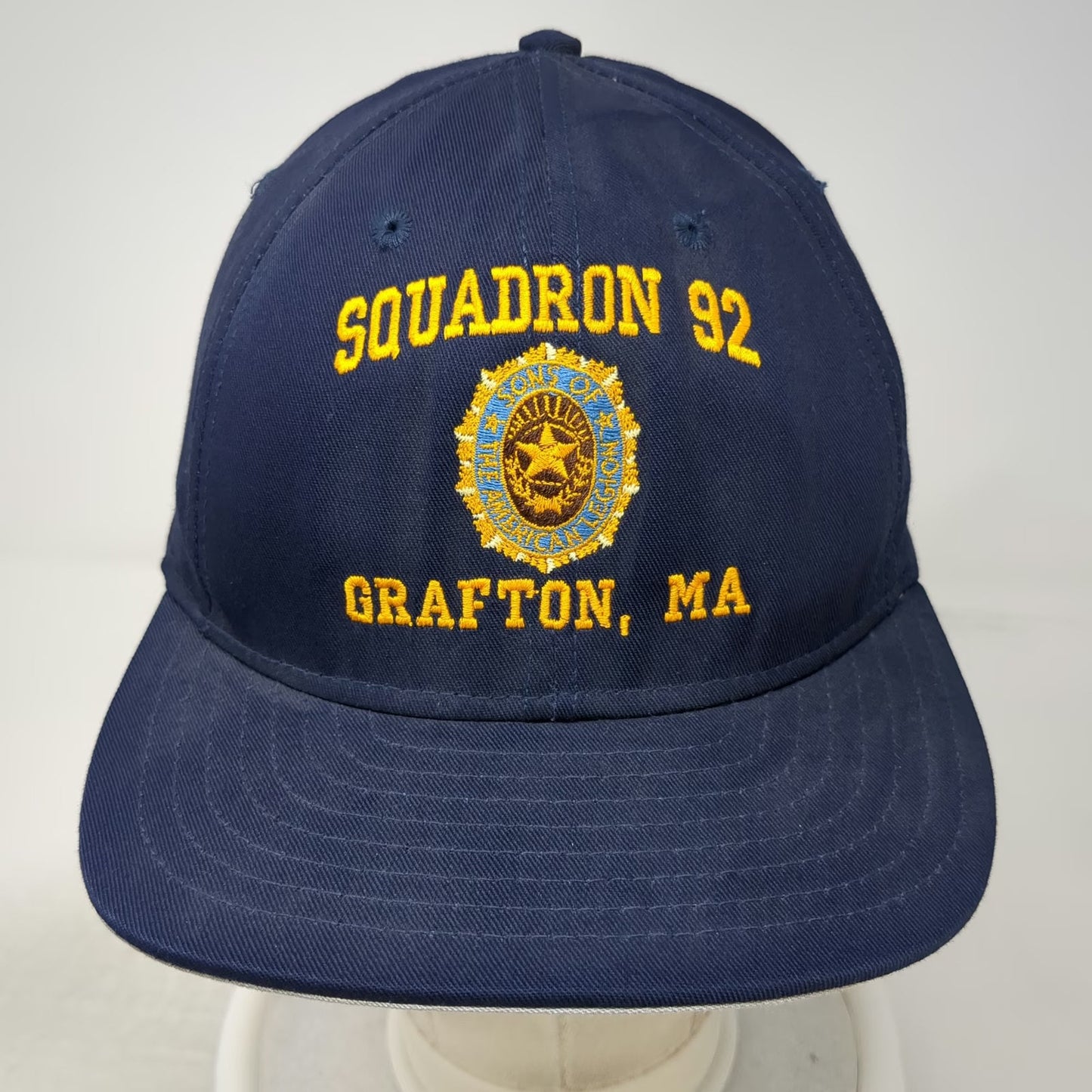 American Made Cap Snapback Blue One Size Squadron 92 Grafton MA Legion Hat
