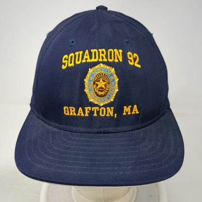 American Made Cap Snapback Blue One Size Squadron 92 Grafton MA Legion Hat