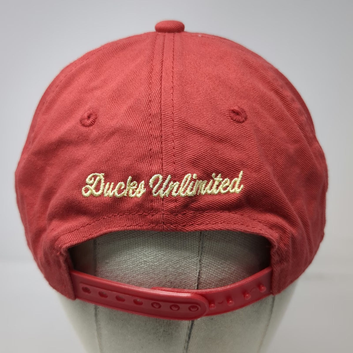 Outdoor Cap Ducks Unlimited Snapback Hat Red OSFM Embroidered Duck Logo Fishing