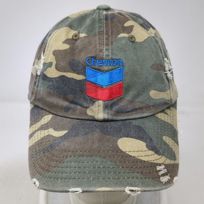 District Threads Baseball Cap Green Camo OSFM Distressed Chevron Salt Lake Hat