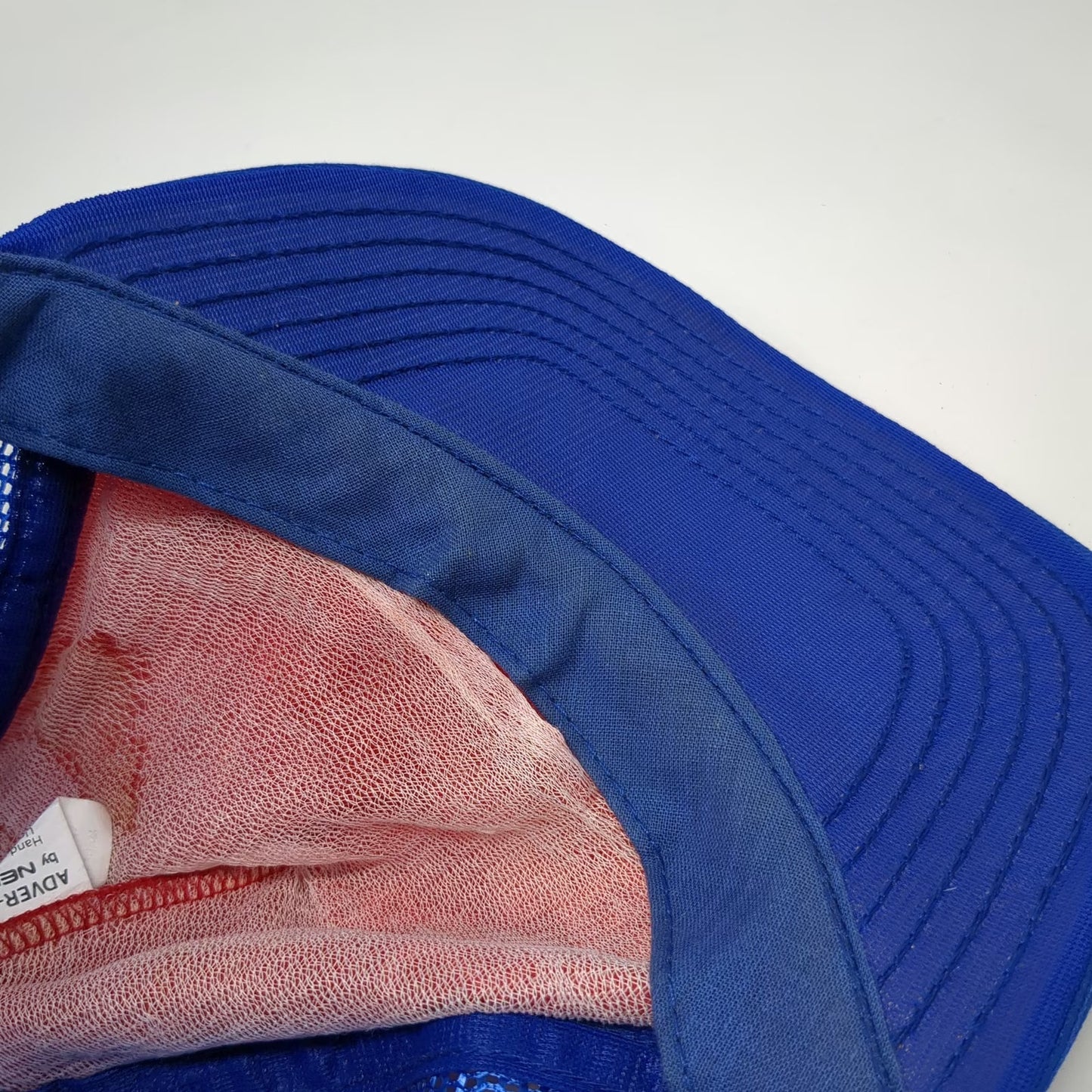 Newco Red Blue Trucker Hat OS Williams Chevrolet Dealer Mesh Snapback Vintage