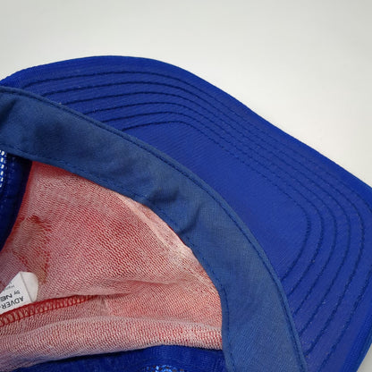 Newco Red Blue Trucker Hat OS Williams Chevrolet Dealer Mesh Snapback Vintage