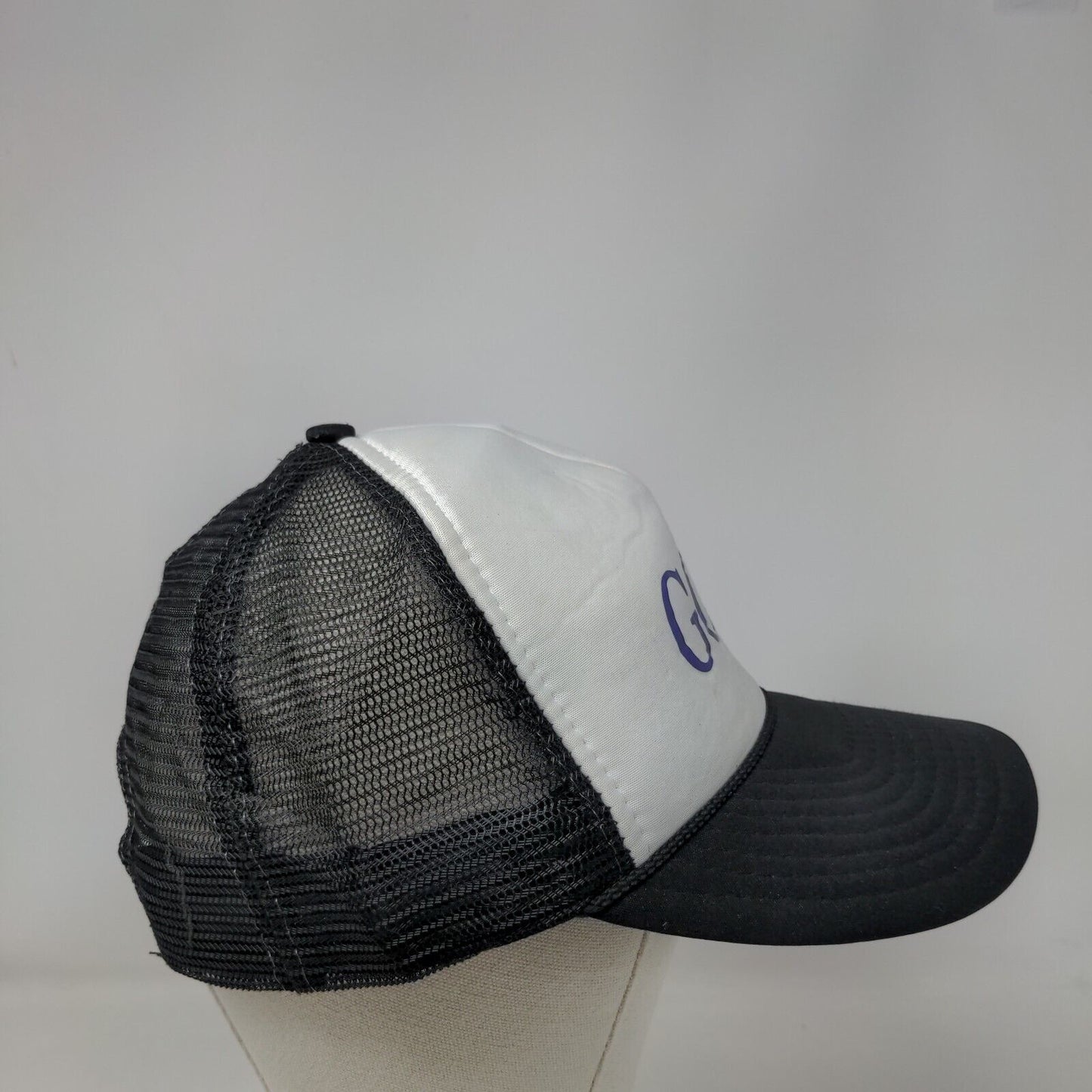 Goat Snapback Mesh Back Rope Trucker Hat Black One Size Colorblock