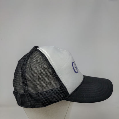 Goat Snapback Mesh Back Rope Trucker Hat Black One Size Colorblock