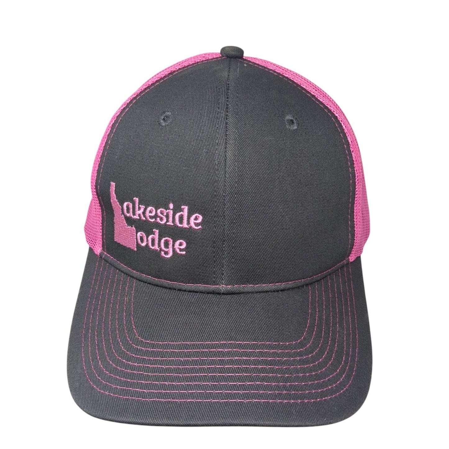 Lakeside Lodge Idaho Snapback Trucker Hat Multi One Size Mesh Back