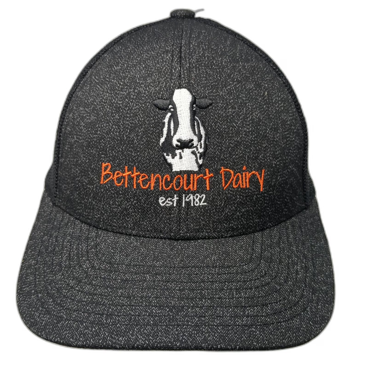 Pacific Headwear Baseball Cap Black XL Bettencourt Dairy Mesh Flex Fit Hat