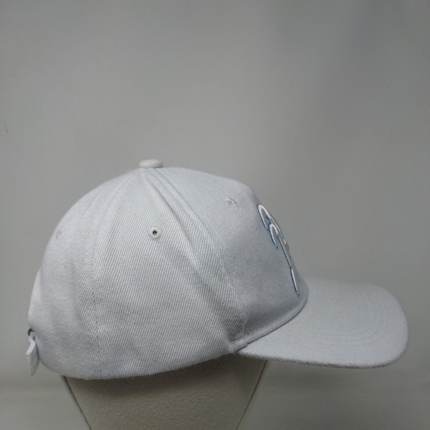 Letter A Slideback Hat White One Size Embroidered Oh Whale 6 Panel